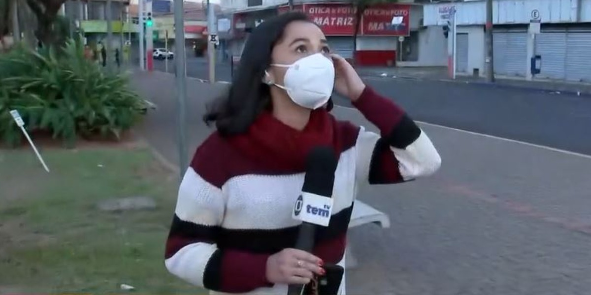 Audiência do "Bom Dia São Paulo", que exibiu explosão ao vivo, foi uma das mais altas entre as emissoras (Foto: Reprodução/TV Globo)