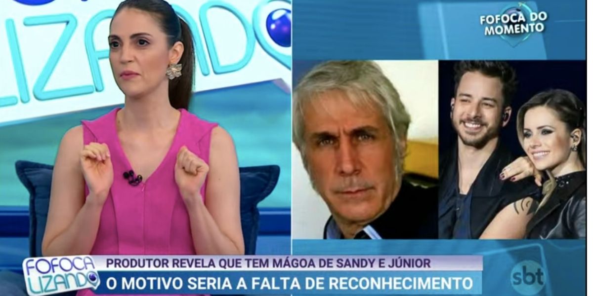 Apresentadoras expõem passado de Sandy e Junior (Reprodução) Apresentadoras expõem passado de Sandy e Junior (Reprodução)