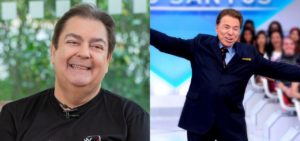 Faustão e Silvio Santos (Foto: Montagem/TV Foco)