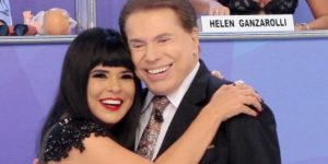 Silvio Santos tem um carinho enorme por Mara Maravilha (Foto: Reprodução)