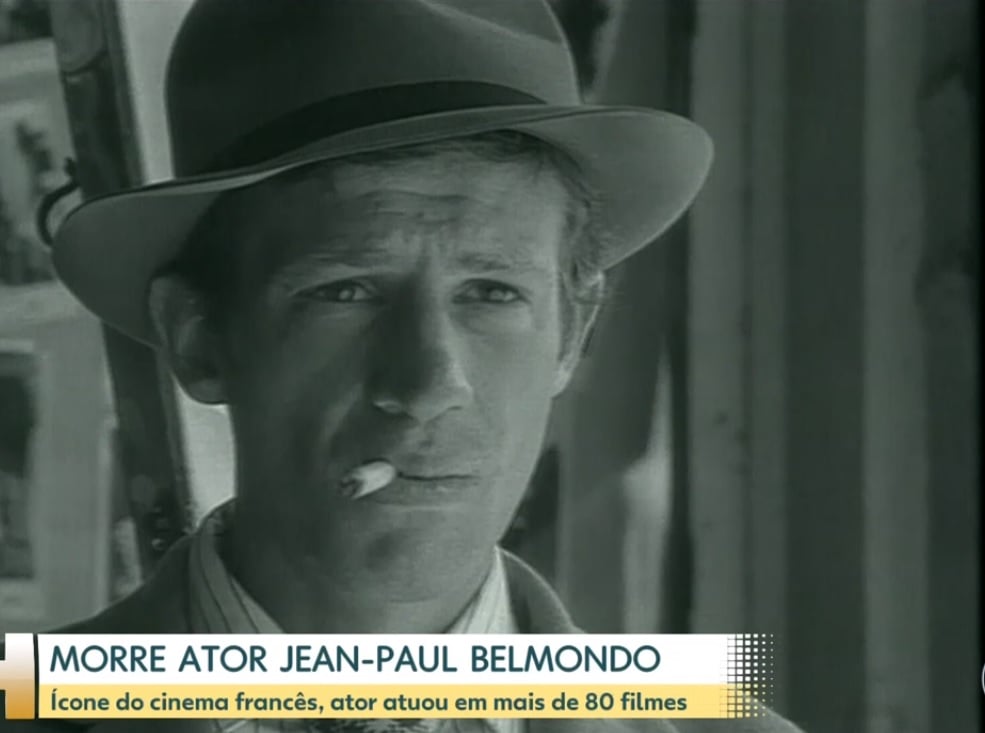 Morte de Jean Paul Belmondo foi noticiada por César Tralli, no JH Morte de Jean Paul Belmondo foi noticiada por César Tralli, no JH