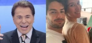 Silvio Santos, Alexandre Pato e Rebeca Abravanel (Foto: Montagem/TV Foco)