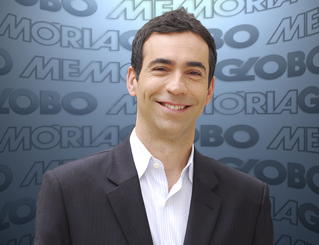 Cesar Tralli em entrevista ao "Memória Globo" (Foto: Divulgação)