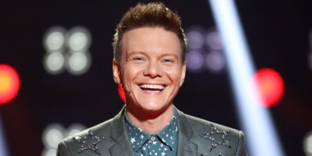 Michel Teló soltou palavrão ao vivo no The Voice Kids (Foto: Reprodução)