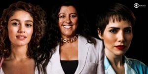 Sophie Charlotte, Regina Casé e Leticia Colin serão destaque em Olho por Olho (Foto: Montagem/TV Foco/Thais Teles)