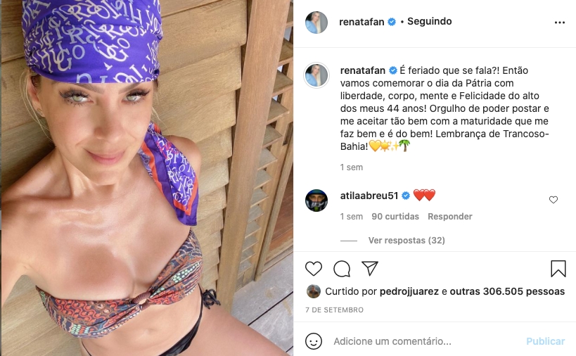 Renata Fan leva seguidores à loucura - Reprodução Renata Fan leva seguidores à loucura - Reprodução