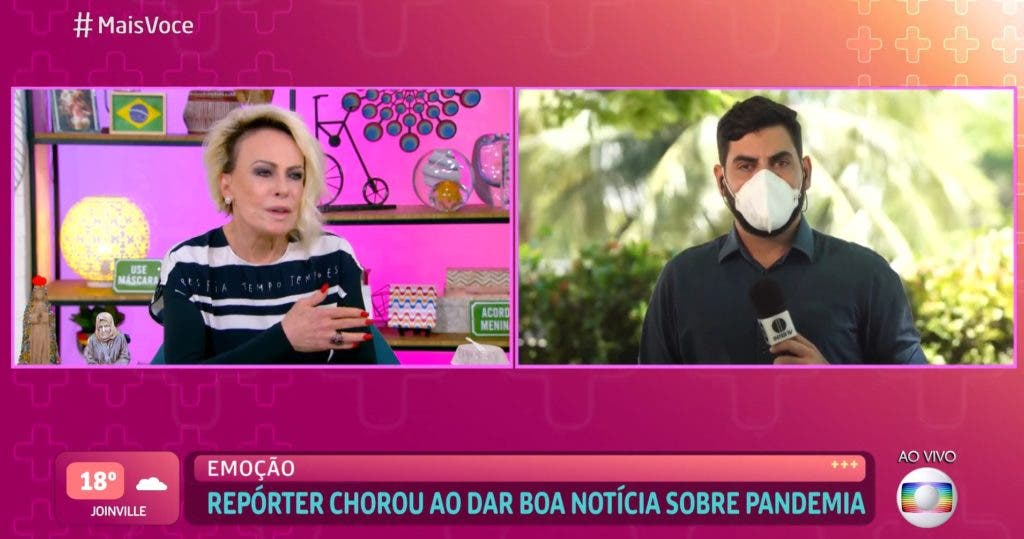 Ana Maria e repórter da Globo (Reprodução) Ana Maria e repórter da Globo (Reprodução)