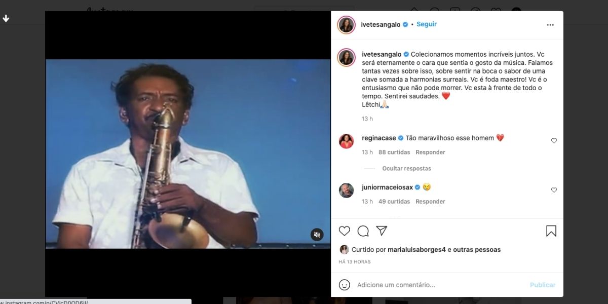 Ivete Sangalo dá adeus para parceiro (Reprodução)