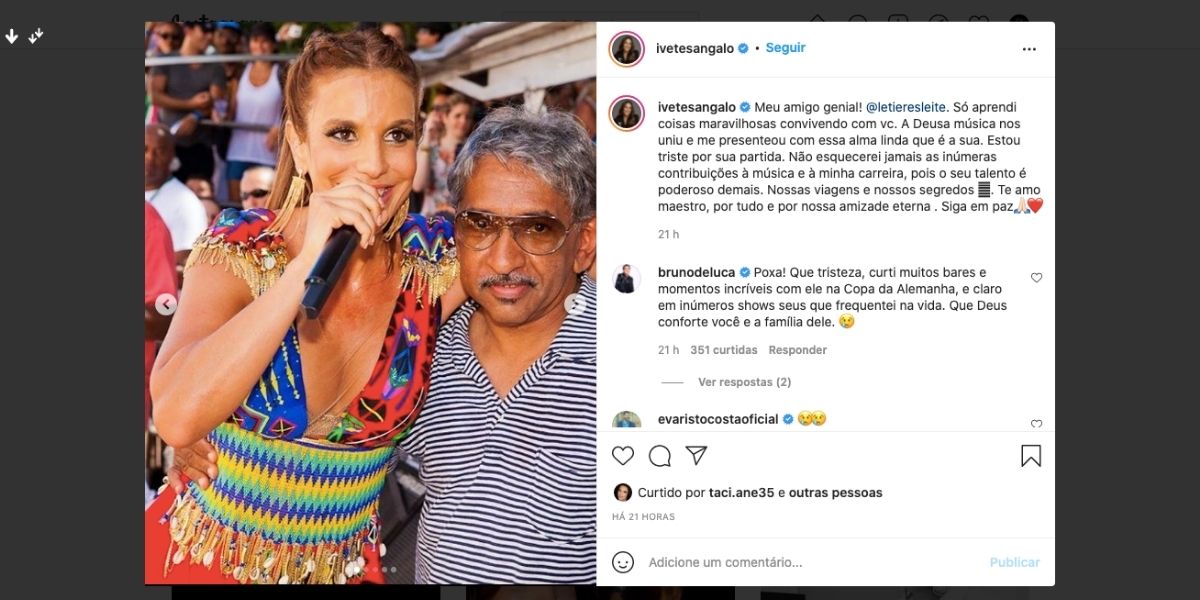 Ivete Sangalo surge agarrada com parceiro (Reprodução)