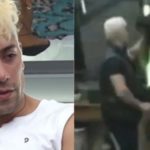 Tiago puxa cabelo de Day na Fazenda 13 (Reprodução)