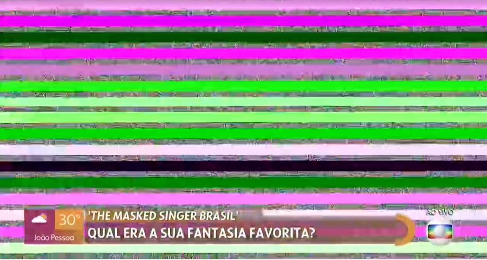 O "Encontro" teve um problema rápido de sinal (Foto: Reprodução/TV Globo) O "Encontro" teve um problema rápido de sinal (Foto: Reprodução/TV Globo)