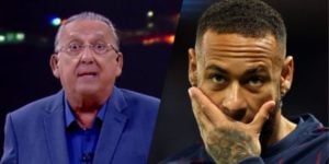 Galvão Bueno e Neymar Jr. (Montagem: TV Foco)