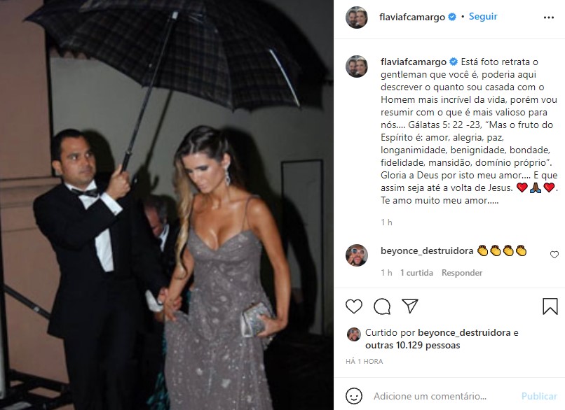 A esposa de Luciano Camargo decidiu se declarar (Foto: Reprodução) A esposa de Luciano Camargo decidiu se declarar (Foto: Reprodução)