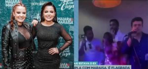 Maiara, da dupla com Maraísa foi um dos assuntos do noticiário da Record (Foto: Montagem/TV Foco)