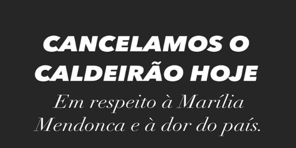Marcos Mion anunciou em rede social que seu programa estava cancelado (Foto: redes sociais) 