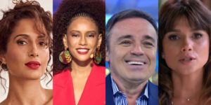Camila Pitanga, Taís Araújo, Gugu Liberato e Paula Fernandes (Foto: Reprodução)