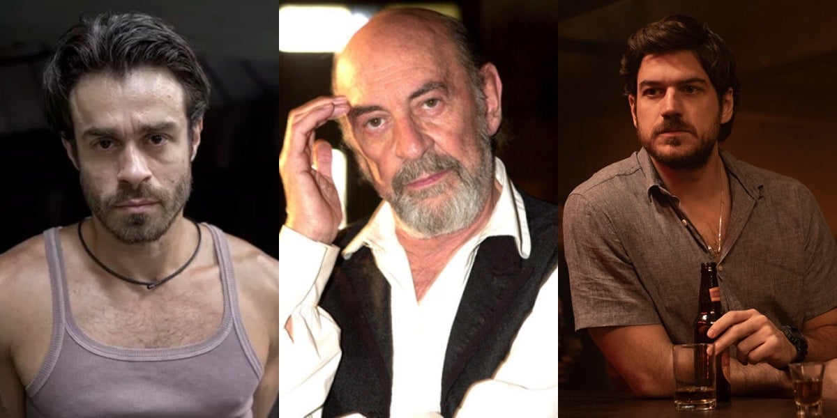 Erom Cordeiro, Raul Cortez e Marco Pigossi (Foto: Reprodução/Fox/TV Globo/Netflix) atores