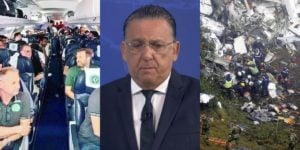 Galvão Bueno chorou mortes no acidente da Chapecoense, em 2016 (Foto: Reprodução/Arquivo Pessoal/TV Globo)