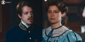 Gastão e Isabel brigaram em Nos Tempos do Imperador (Foto: Reprodução/Globo/Montagem/Tv Foco)