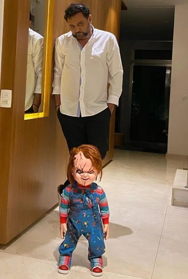 Geraldo Luís está postando a todo momento em suas redes sociais seu novo boneco do Chucky (Foto: Reprodução/ Instagram)