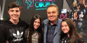 Gugu Liberato e os três filhos biológicos, João Augusto, Marina e Sofia (Foto: Instagram)