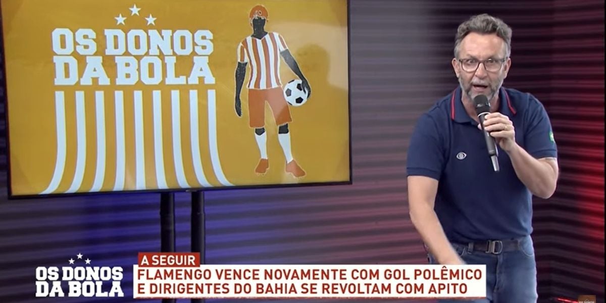 Neto ajoelha em meio aos estúdios de Os Donos da Bola, expõe prejuízo milionário na Band e desaba: "R$29mi"