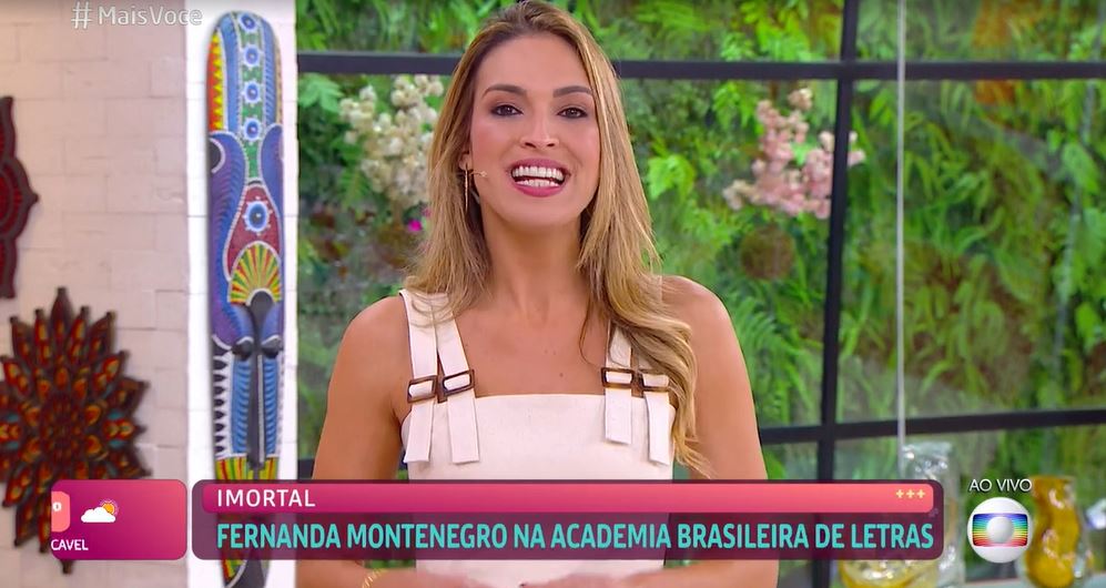 Talitha Morete deu notícia sobre Ana Maria Braga no "Mais Você" (Foto: Reprodução/TV Globo)