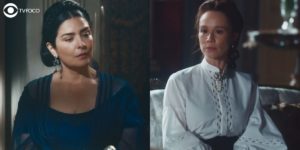 Teresa Cristina e Luísa na novela Nos Tempos do Imperador (Foto: Montagem/TV Foco)