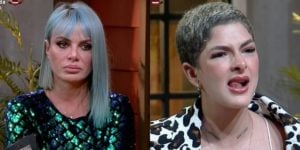 Valentina Francavilla e Lary Bottino protagonizaram briga pela madrugada (Imagem: Montagem)