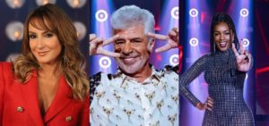 Claudia Leitte, Lulu e Iza são jurados do The Voice Brasil na Globo (Foto: Montagem/TV Foco)