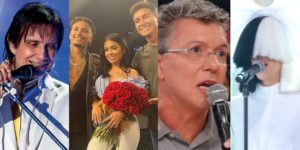 Roberto Carlos, Dynho Alves, Mirella, Rodrigo Faro, Boninho, Mariana Rios (Reprodução)