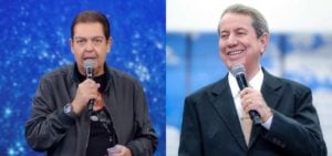 Faustão ocupará o espaço deixado por R.R Soares (Foto: Montagem/TV Foco)