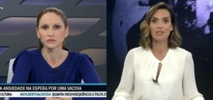 Natália Pasternack e Karyn Bravo protagonizam climão no Jornal da Cultura (Foto: Montagem/TV Foco)