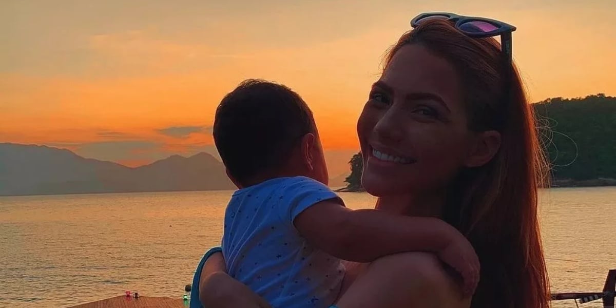 Sarah Poncio junto com Josué (Foto: Reprodução)