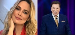 Rachel Sheherazade e Silvio Santos (Foto: Montagem/TV Foco)