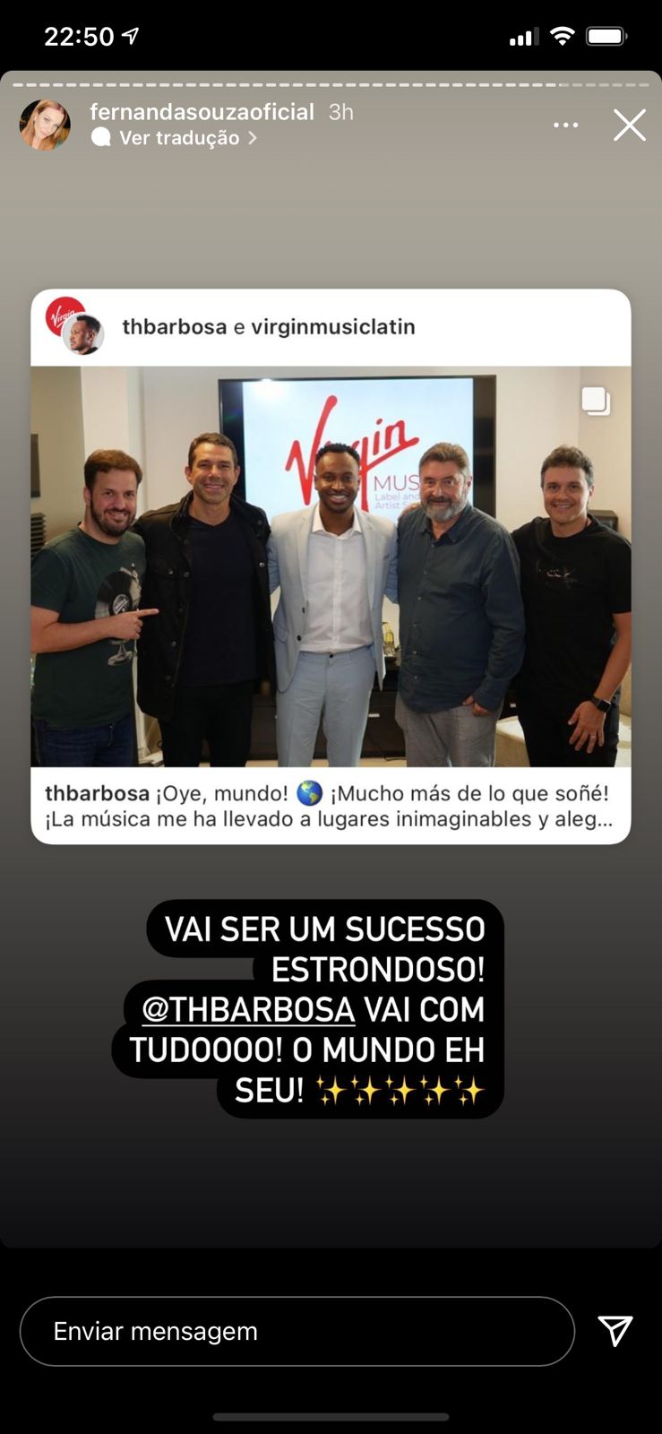 De acordo com artista, Thiaguinho merece o mundo (Reprodução)