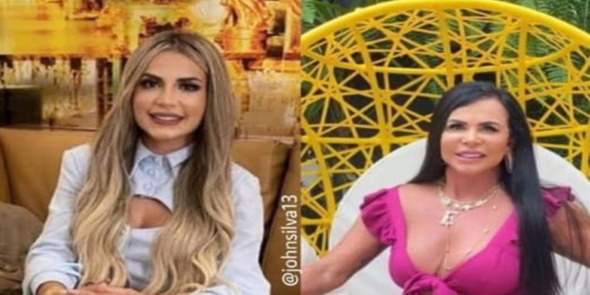 Gretchen compartilhou montagem e citou Deolane Bezerra (Foto: redes sociais) 