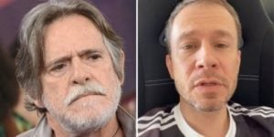 Zé de Abreu provocou Tiago Leifert após ataque do apresentador contra Ícaro Silva (Imagem: Montagem)