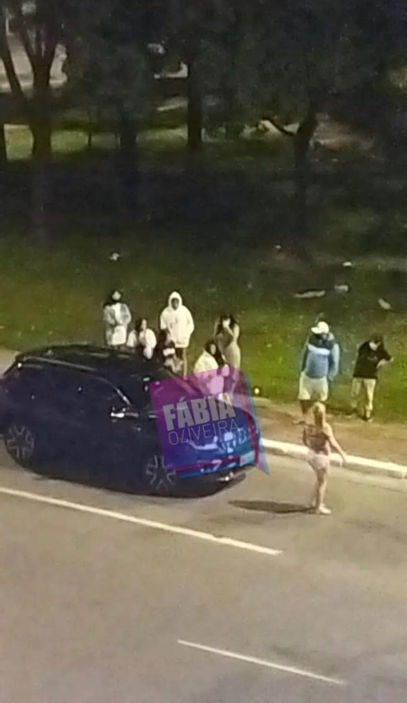 Momentos após o acidente de MC Mirella; Foto exclusiva de Fábia Oliveira (Foto: Reprodução/ EM OFF)