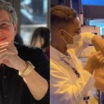 Boninho em vídeo tomando vacina contra a Covid-19 (Foto: Reprodução)