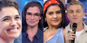 Luciano Huck, Sandra Annenberg, Renata Vasconcellos e Mileide Mihaile (Foto: Reprodução)