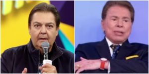 Silvio Santos e Faustão (Foto: Reprodução)