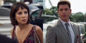 Christian acaba com Lara na novela Um Lugar ao Sol (Foto: Montagem/TV Foco/Reprodução/Globo)