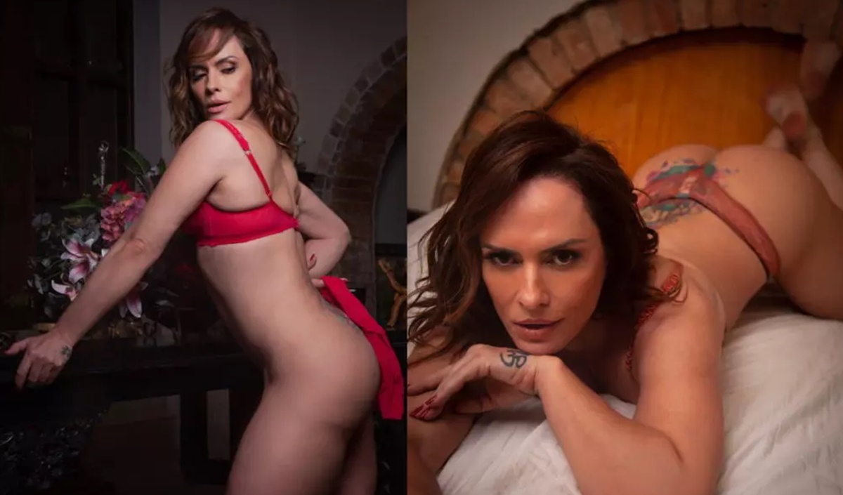 Núbia Oliiver é sucesso absoluto na plataforma OnlyFans com suas fotos sensuais só para assinantes (Foto: Montagem/ Reprodução)