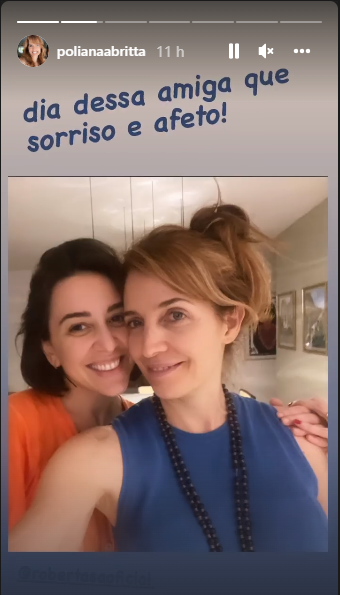 Poliana Abritta e amiga (Foto: Reprodução) Poliana Abritta e amiga (Foto: Reprodução)
