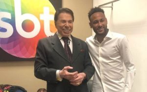 Silvio Santos e Neymar no SBT (Foto: Divulgação)