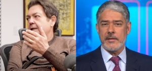 Bonner e Faustão travam guerra e âncora do JN é desmascarado pelo apresentador: “A gente conhece a intimidade”