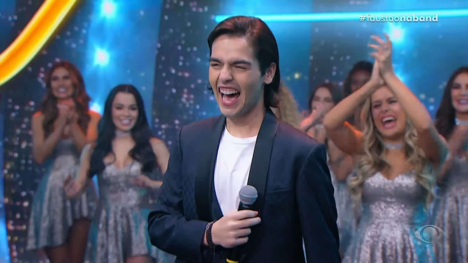João Guilherme no "Faustão na Band" (Foto: Divulgação/Band) João Guilherme no "Faustão na Band" (Foto: Divulgação/Band)