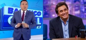 Gottino atualizou o estado de saúde de Luciano Szafir na Record- Foto: Montagem