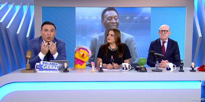 Gottino e Fabiola falaram sobre o estado de Pelé na Record Gottino e Fabiola falaram sobre o estado de Pelé na Record